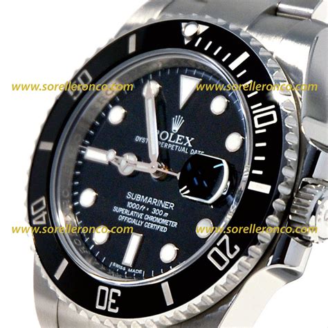 rolex submariner nero con lente|rolex submariner depth.